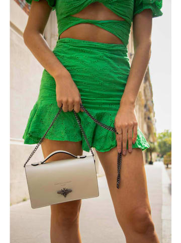 Christian Laurier Leder-Umhängetasche "Stacy" in Creme - (B)22 x (H)12 x (T)4 cm