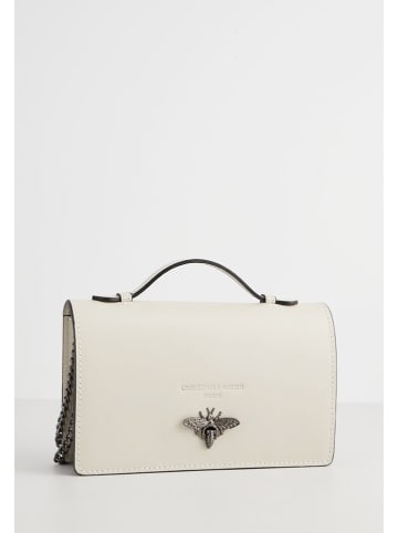 Christian Laurier Skórzana torebka "Stacy" w kolorze kremowym - 22 x 12 x 4 cm
