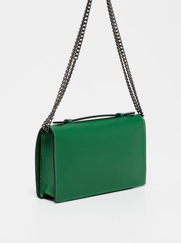 Christian Laurier Leder-Umhängetasche "Stacy" in Grün - (B)22 x (H)12 x (T)4 cm