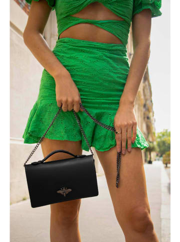 Christian Laurier Skórzana torebka "Stacy" w kolorze czarnym - 22 x 12 x 4 cm