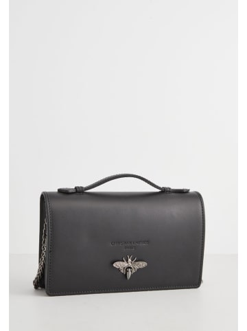 Christian Laurier Skórzana torebka "Stacy" w kolorze czarnym - 22 x 12 x 4 cm