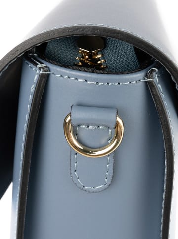 Christian Laurier Leder-Schultertasche "Roma" in Hellblau - (B)24 x (H)15 x (T)8 cm