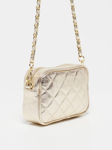 Christian Laurier Leren schoudertas "Faye" goudkleurig - (B)18 x (H)13 x (D)5,5 cm