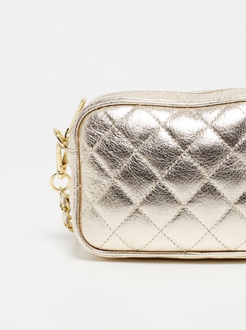 Christian Laurier Leren schoudertas "Faye" goudkleurig - (B)18 x (H)13 x (D)5,5 cm