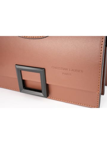 Christian Laurier Skórzana torebka "Milo" w kolorze jasnobrązowym - 22 x 15 x 8 cm