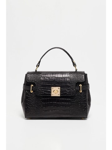 Christian Laurier Leder-Henkeltasche "Swan Croco" in Schwarz - (B)28 x (H)20 x (T)11 cm
