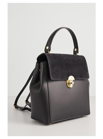 Christian Laurier Leren rugzak "Arizona" zwart - (B)24 x (H)23 x (D)12 cm