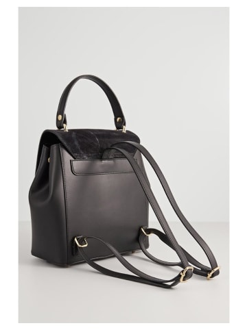 Christian Laurier Leren rugzak "Arizona" zwart - (B)24 x (H)23 x (D)12 cm