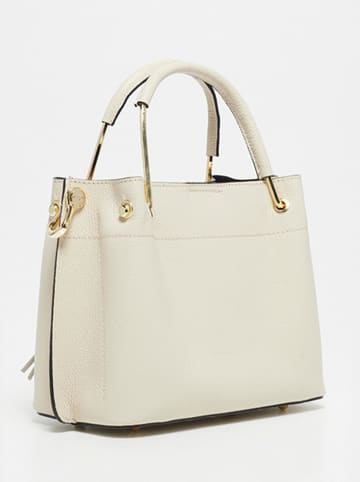 Christian Laurier Leder-Henkeltasche "Lamy"  in Creme - (B)27 x (H)18 x (T)11 cm