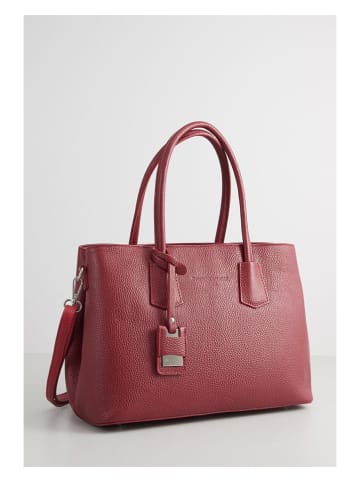 Christian Laurier Leren schoudertas "Pia" bordeaux - (B)33 x (H)30 x (D)12 cm