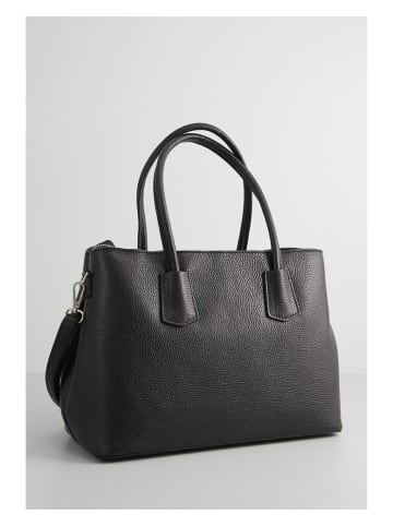 Christian Laurier Leder-Schultertasche "Pia" in Schwarz - (B)33 x (H)30 x (T)12 cm