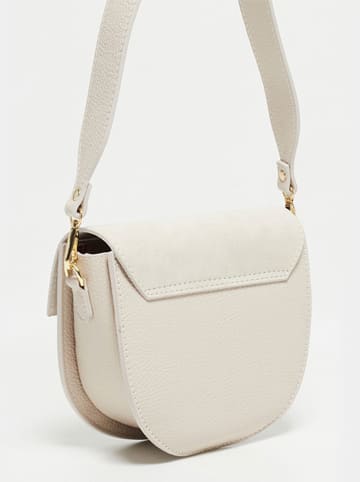 Christian Laurier Leren schoudertas "Lexa" crème - (B)22 x (H)18 x (D)8 cm
