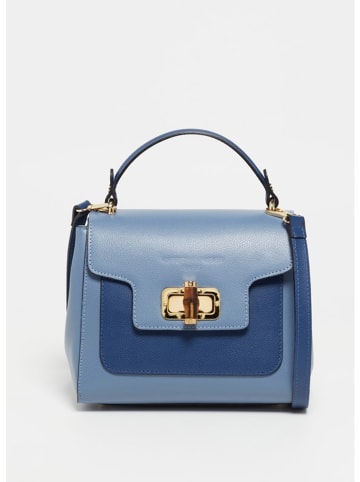 Christian Laurier Leder-Henkeltasche "Tia" in Hellblau - (B)28 x (H)22 x (T)11 cm