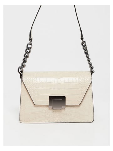 Christian Laurier Leder-Schultertasche "Lya" in Creme - (B)22 x (H)14 x (T)10 cm