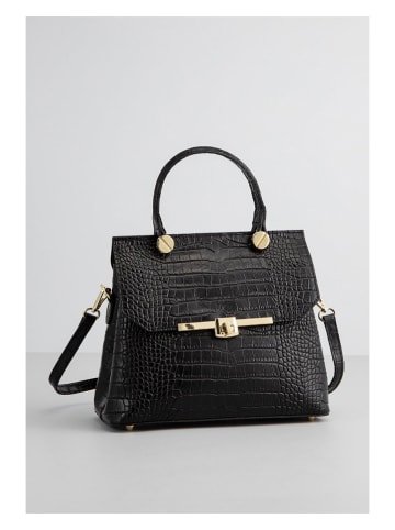 Christian Laurier Leren handtas "Emy" zwart - (B)27 x (H)19 x (D)12 cm