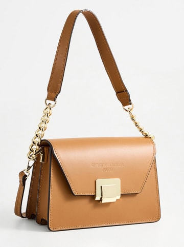 Christian Laurier Leder-Schultertasche "Ava" in Hellbraun - (B)20 x (H)14 x (T)10 cm