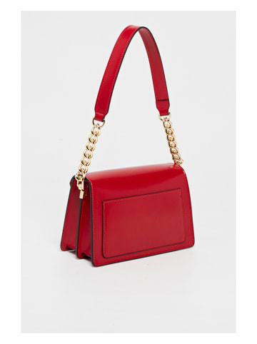 Christian Laurier Leder-Schultertasche "Ava" in Rot - (B)22 x (H)14 x (T)10 cm