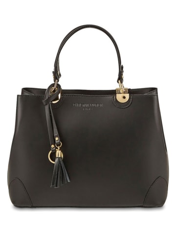 Christian Laurier Leder-Henkeltasche "Armel" in Schwarz - (B)30 x (H)23 x (T)10 cm