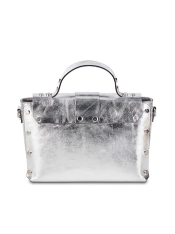 Christian Laurier Leren handtas "Paty" zilverkleurig - (B)25 x (H)18 x (D)10 cm