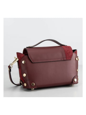 Christian Laurier Leder-Henkeltasche "Nanu" in Bordeaux - (B)24 x (H)16 x (T)10 cm