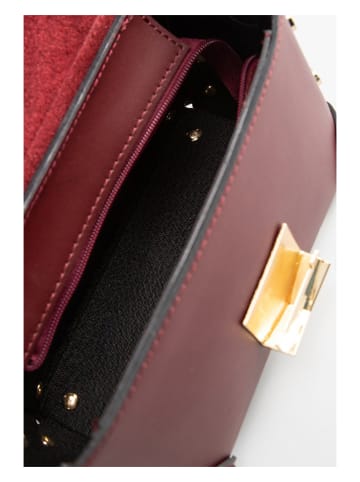 Christian Laurier Leder-Henkeltasche "Nanu" in Bordeaux - (B)24 x (H)16 x (T)10 cm