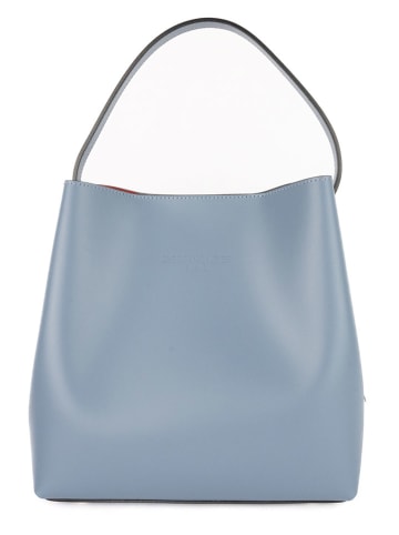 Christian Laurier Leder-Schultertasche "Jeny" in Hellblau - (B)29 x (H)32 x (T)13 cm