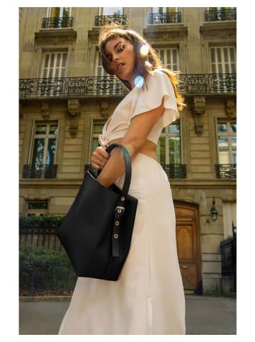 Christian Laurier Leren handtas "Jeny" zwart - (B)29 x (H)32 x (D)13 cm