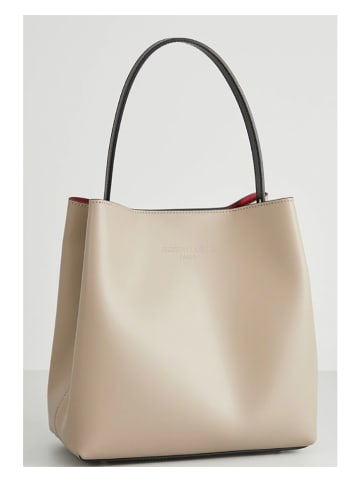 Christian Laurier Leder-Schultertasche "Jeny" in Beige - (B)29 x (H)32 x (T)13 cm