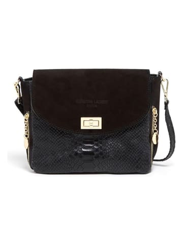 Christian Laurier Leren schoudertas "Acil" zwart - (B)23 x (H)18,5 x (D)8 cm
