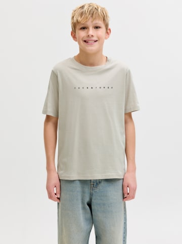 JACK & JONES Junior Koszulka "Star" w kolorze beżowym