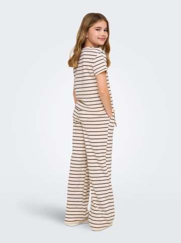 KIDS ONLY Koszulka "Jana" w kolorze beżowo-antracytowym