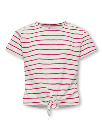KIDS ONLY Shirt "Jana" in Creme/ Pink