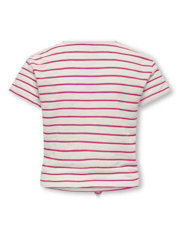 KIDS ONLY Shirt "Jana" in Creme/ Pink
