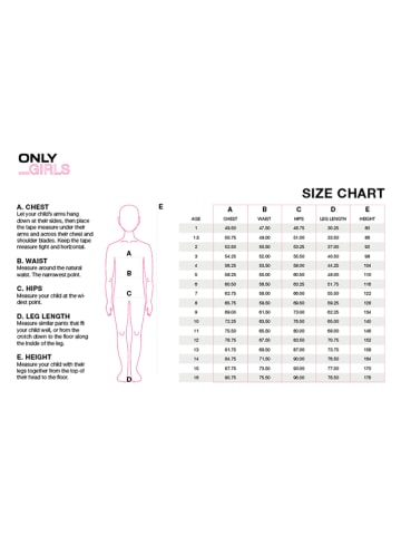 KIDS ONLY Shirt "Jana" crème/roze