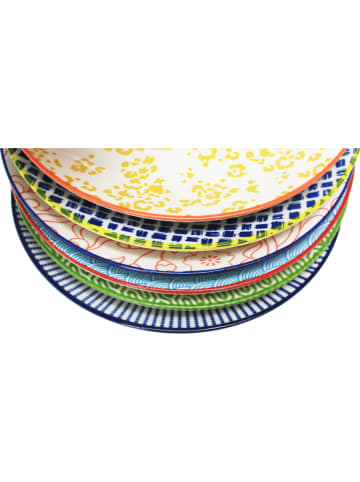 Ard'time Talerzyki deserowe (6 szt.) "Sabae" ze wzorem - Ø 20 cm