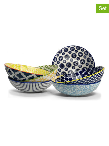 Ard'time Talerze głębokie (6 szt.) "Sabae" ze wzorem - Ø 21 cm