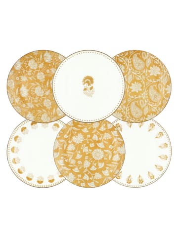 Ard'time 6-delige set: dessertborden "Ambre" oranje - Ø 20,5 cm