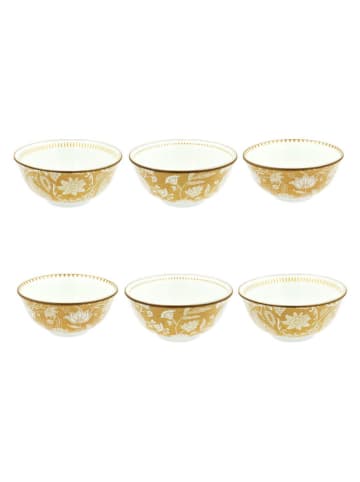 Ard'time 6-delige set: kommen "Ambre" oranje - Ø 15 cm