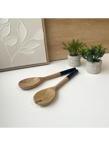 Ard'time Saladebestek "Black" lichtbruin/zwart - (L)30 cm