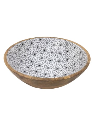 Ard'time Salatschüssel "Black" in Braun/ Weiß - Ø 30,5 cm