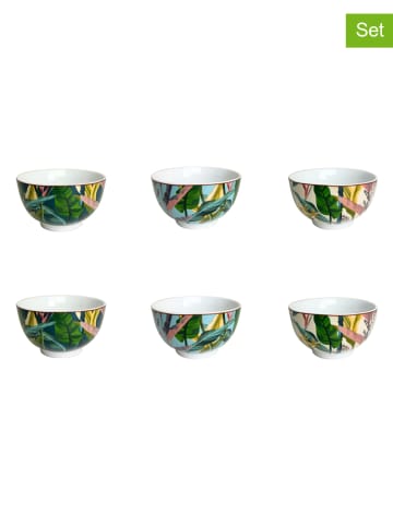 Ard'time 6er-Set: Schalen "Borneo" in Bunt - Ø 11 cm