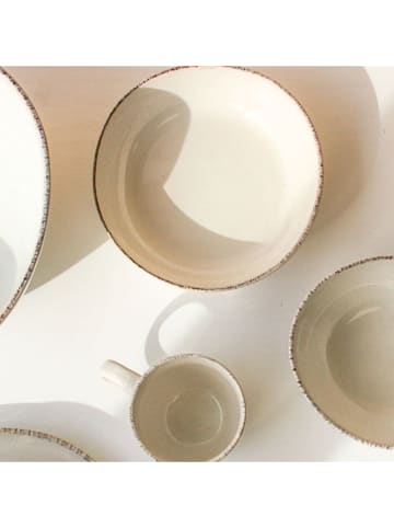 Ard'time 6er-Set: Suppenteller "Coton" in Creme - Ø 19 cm