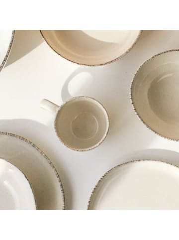 Ard'time 6er-Set: Kaffeetassen "Coton" in Creme - (H)9 x  Ø 12 cm