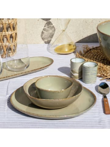 Ard'time Talerze głębokie (6 szt.) "Dune" w kolorze zielonym - Ø 19 cm