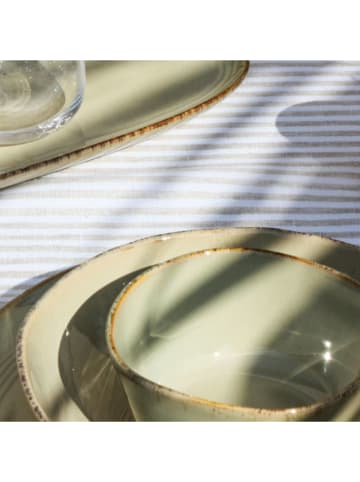 Ard'time Talerze głębokie (6 szt.) "Dune" w kolorze zielonym - Ø 19 cm