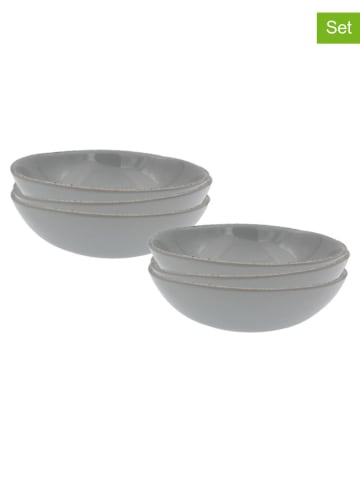 Ard'time 6er-Set: Suppenteller "Galet" in Grau - Ø 18,8 cm