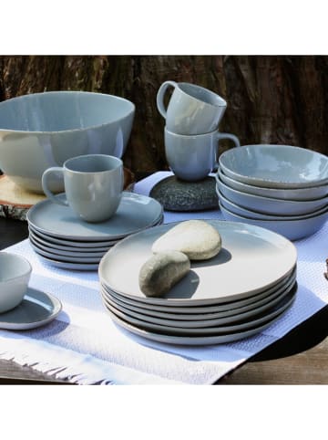 Ard'time 6er-Set: Speiseteller "Galet" in Grau - Ø 26,8 cm