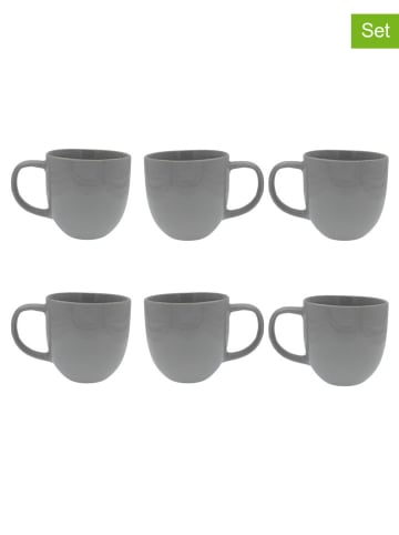 Ard'time 6-delige set: koppen "Galet" grijs - 310 ml