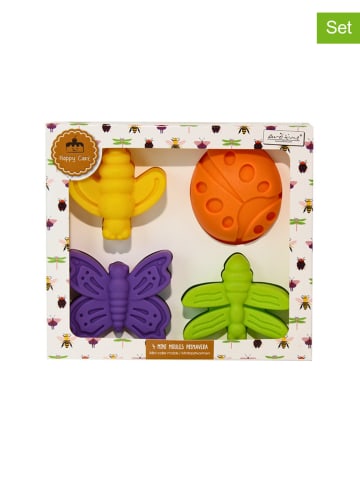 Ard'time 4er-Set: Mini-Silikon-Backformen in Bunt