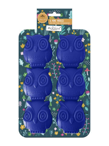 Ard'time Silikon-Backform "Hibou" in Blau - (L)26 x (B)17 cm